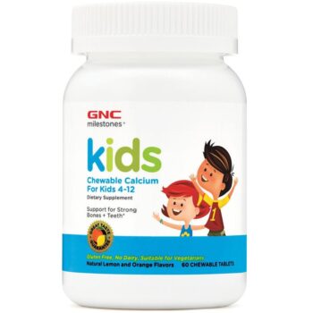 GNC Calcio para Niños Milestones – 60 Masticables