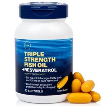 Aceite de Pescado Omega-3 + Resveratrol GNC 60 Cápsulas